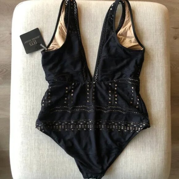 Jets Australia Impressions Plunge One Piece (size 10) NWT - Picture 9 of 9